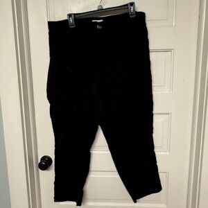 Sonoma Black Pants with Elastic Waistband